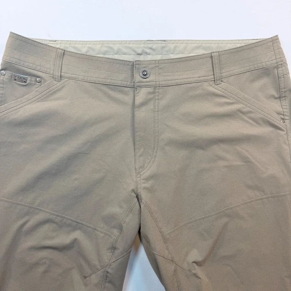 Kuhl Silencr Pants Mens 40x32 Tan Ripstop Stretch Hiking Trail Outdoor 5166